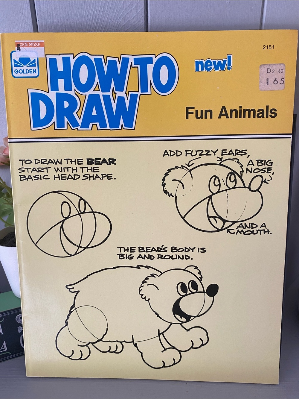 NEW🌈 1983 Golden Book How To Draw Fun Animals DIY Activities